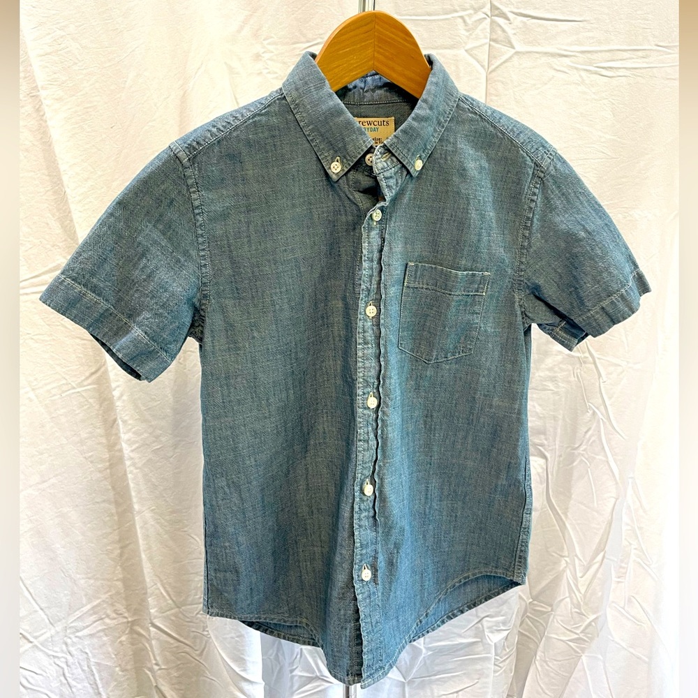 CrewCuts Chambray short sleeve button down size 10
